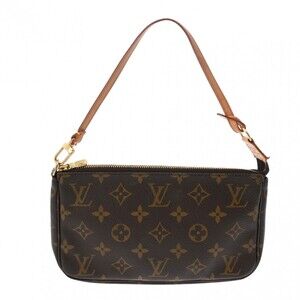 Louis Vuitton Canvas Pochette Accessoires Brown Accessory